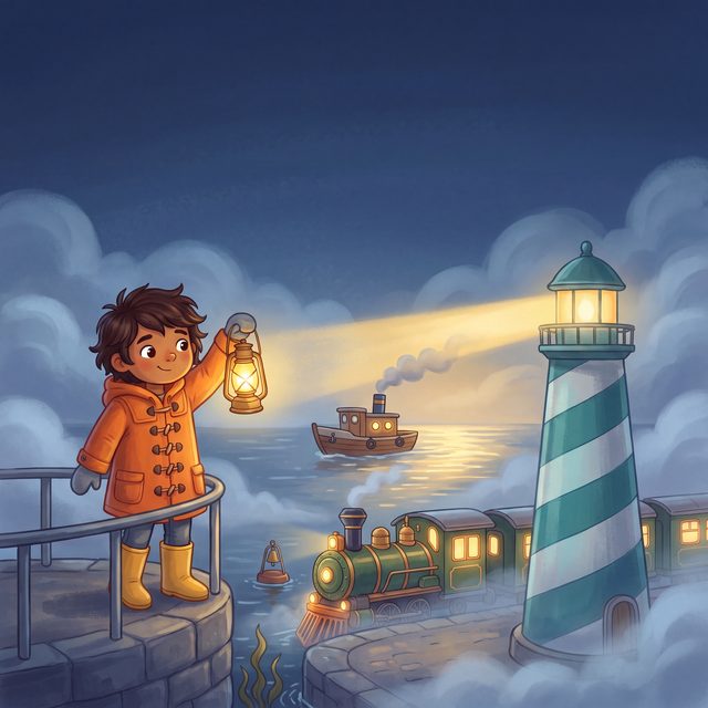 Front cover illustration of The Fog Harbor Ferry