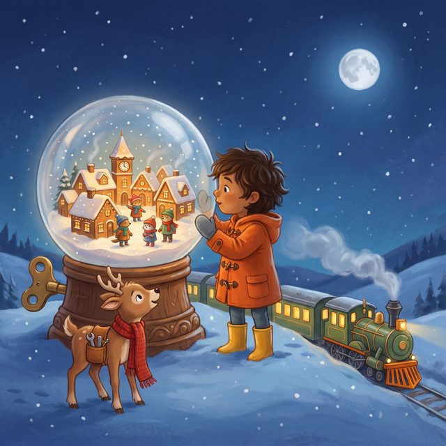 Front cover illustration of The Snow Globe Village