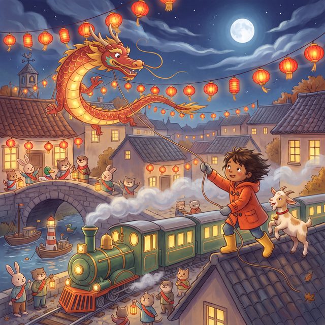 Front cover illustration of The Paper Dragon Parade