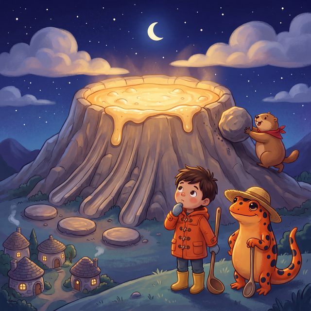 Front cover illustration of The Pancake Volcano
